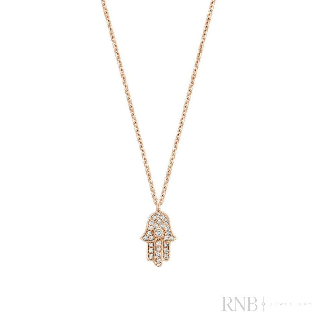 Hamsa Diamond Pendant