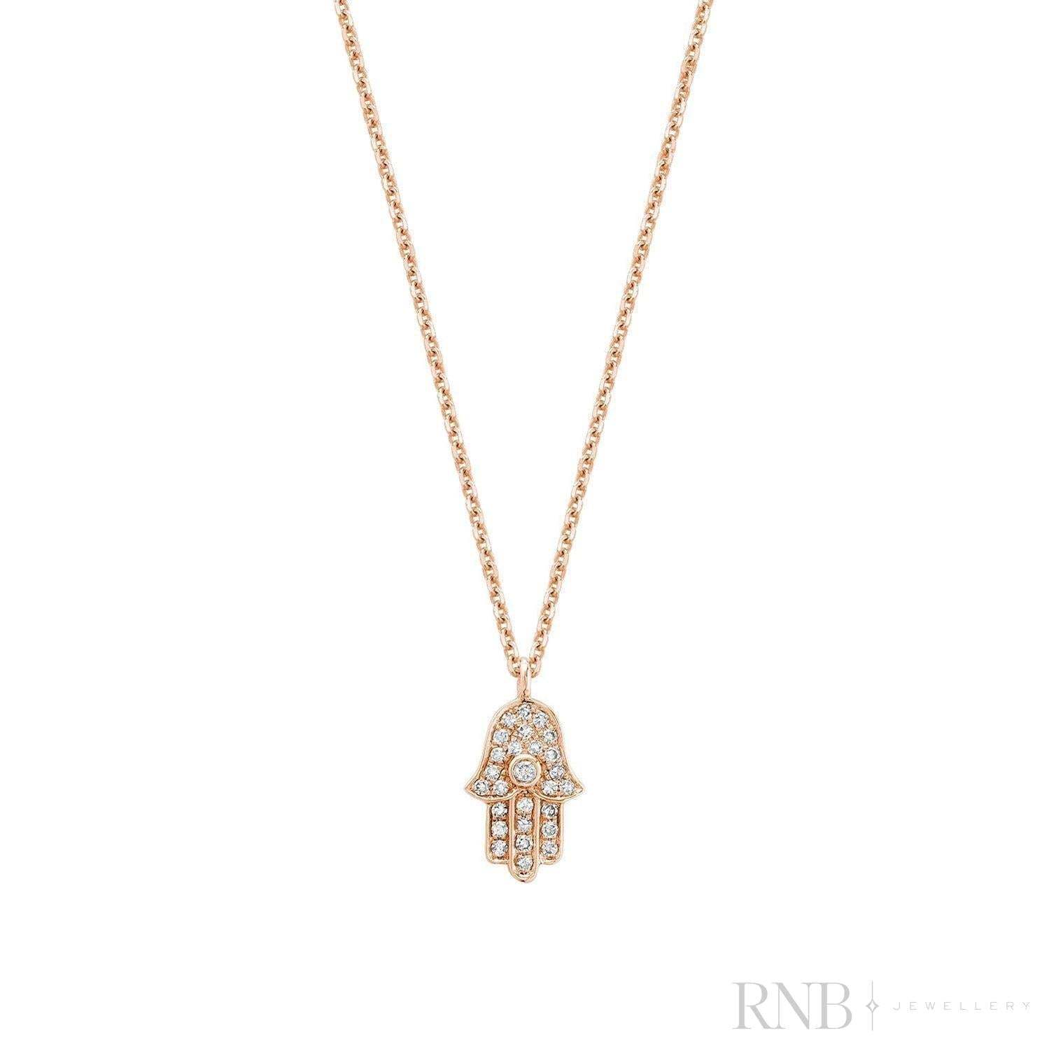 Hamsa Diamond Pendant