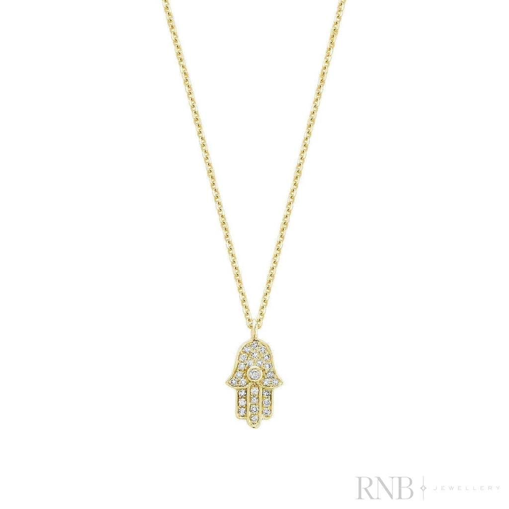 Hamsa Diamond Pendant