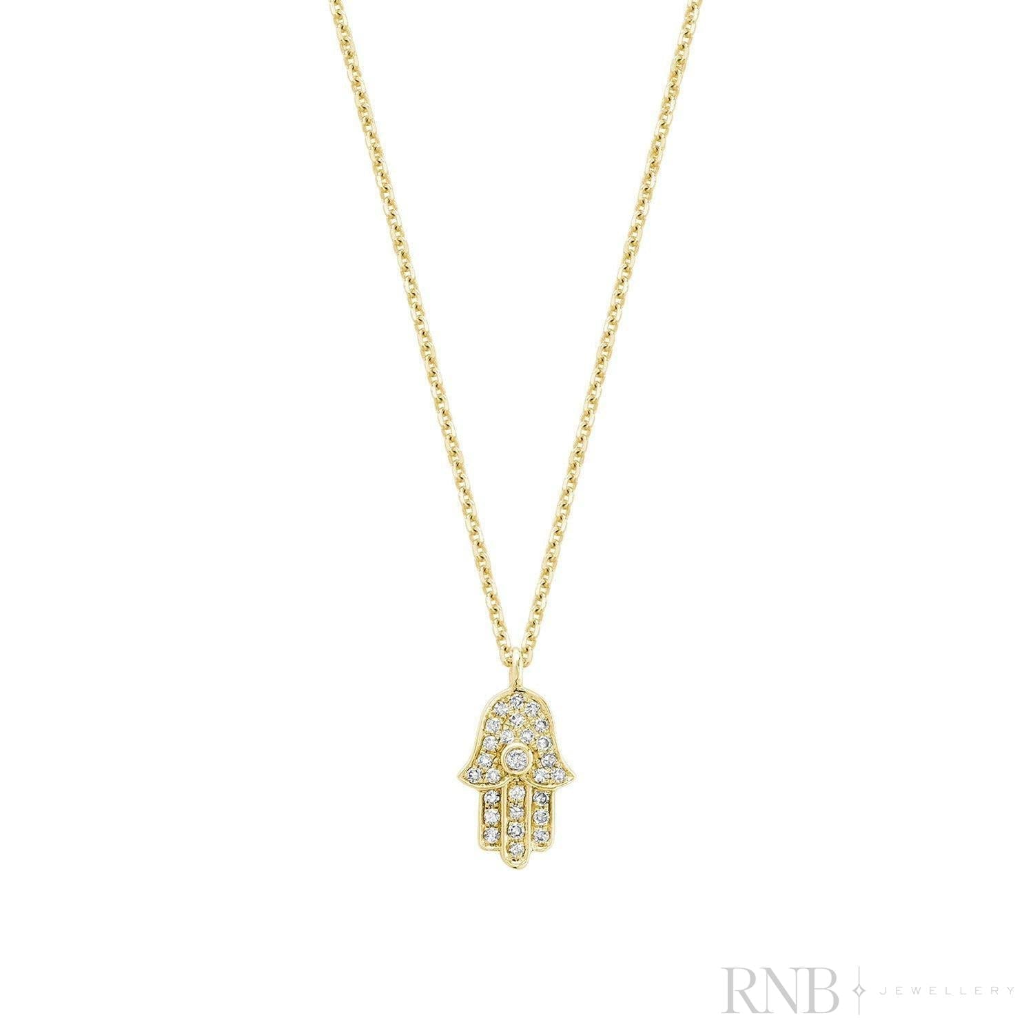 Hamsa Diamond Pendant