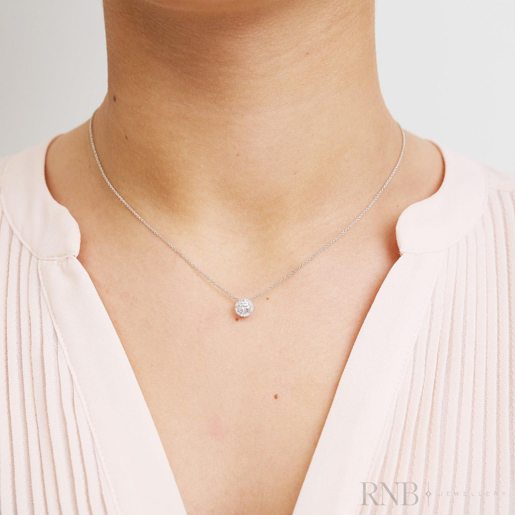 Halo Diamond Pendant