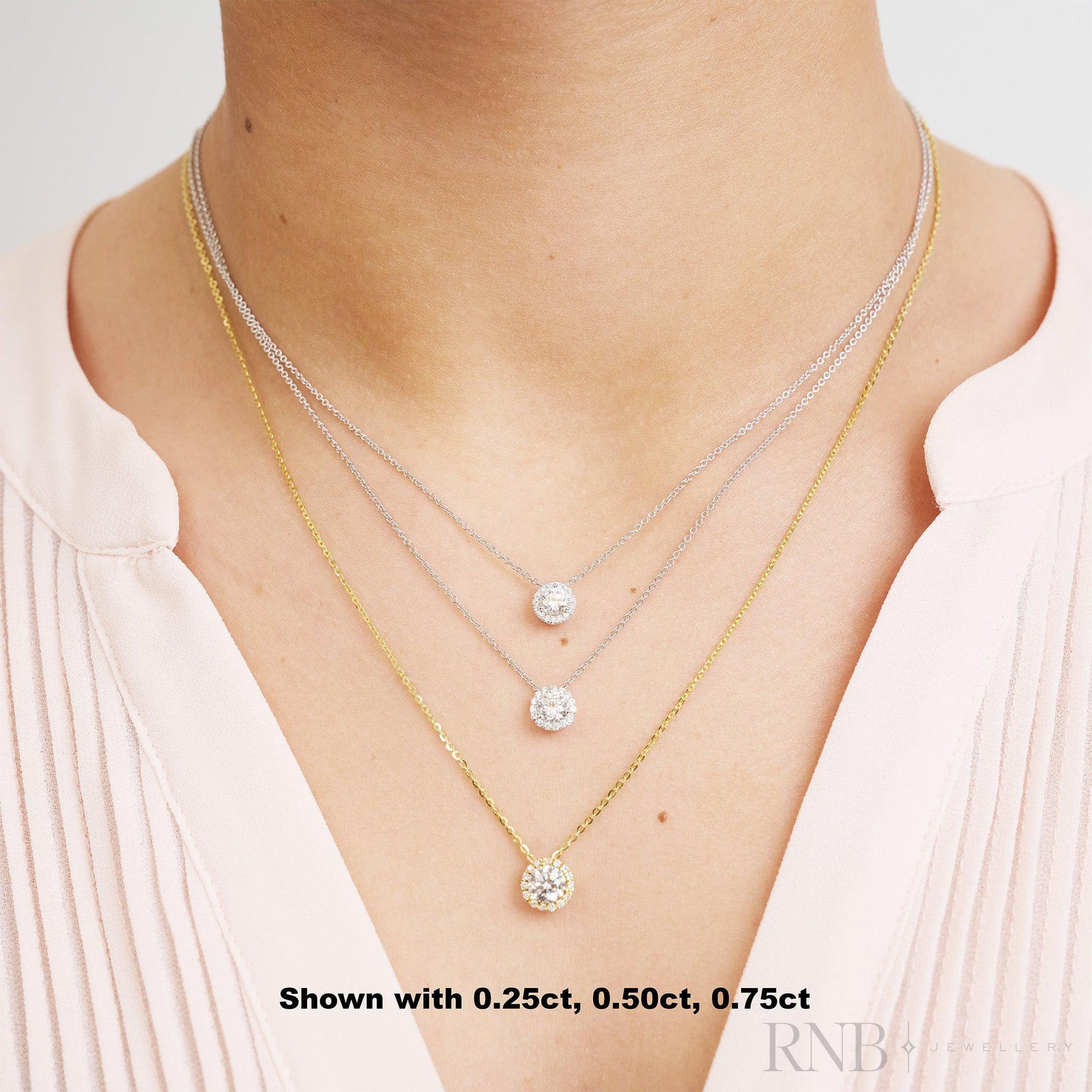 Halo Diamond Pendant