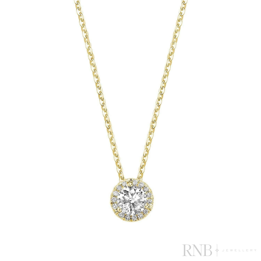 Halo Diamond Pendant