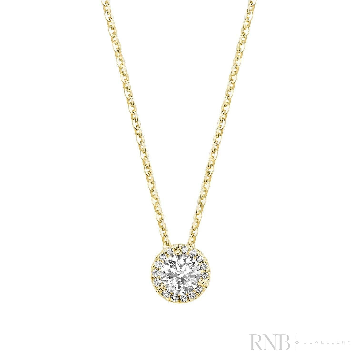 Halo Diamond Pendant
