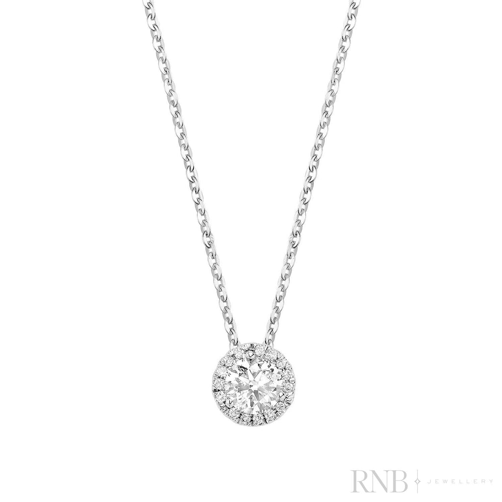 Halo Diamond Pendant