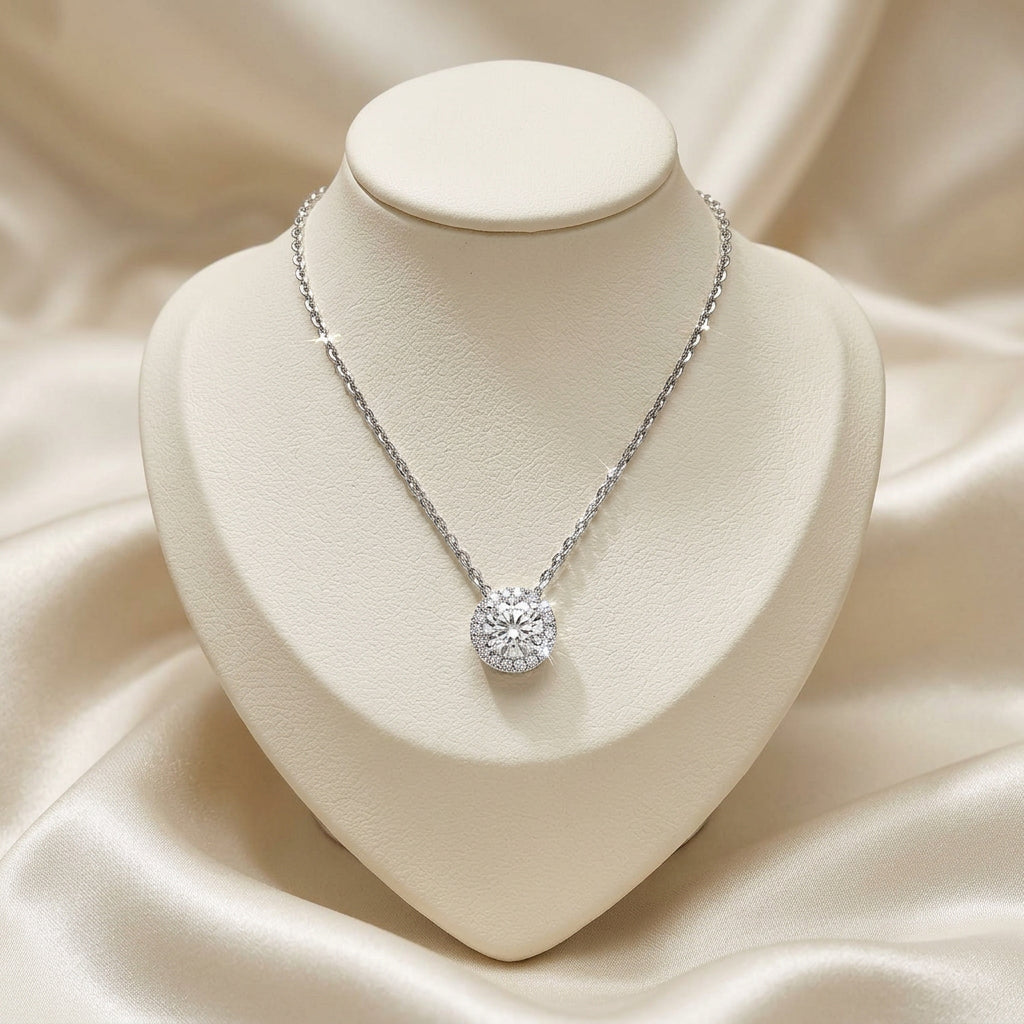 Halo Diamond Pendant