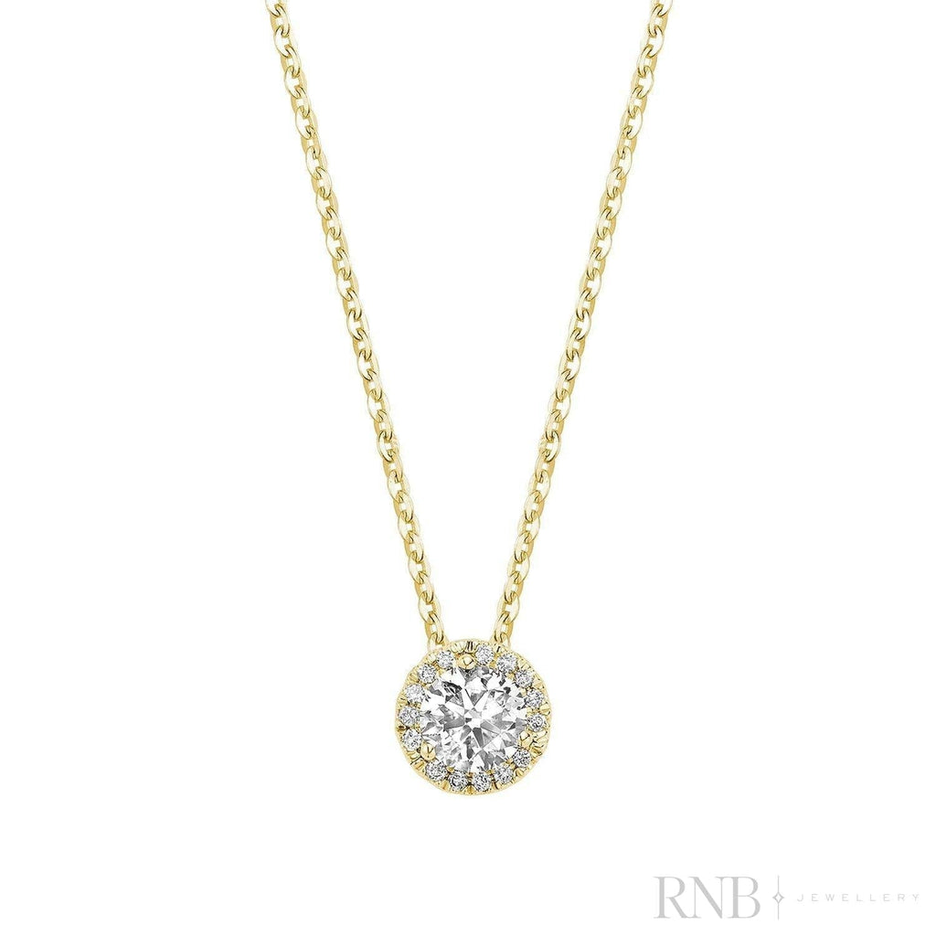 Halo Diamond Pendant