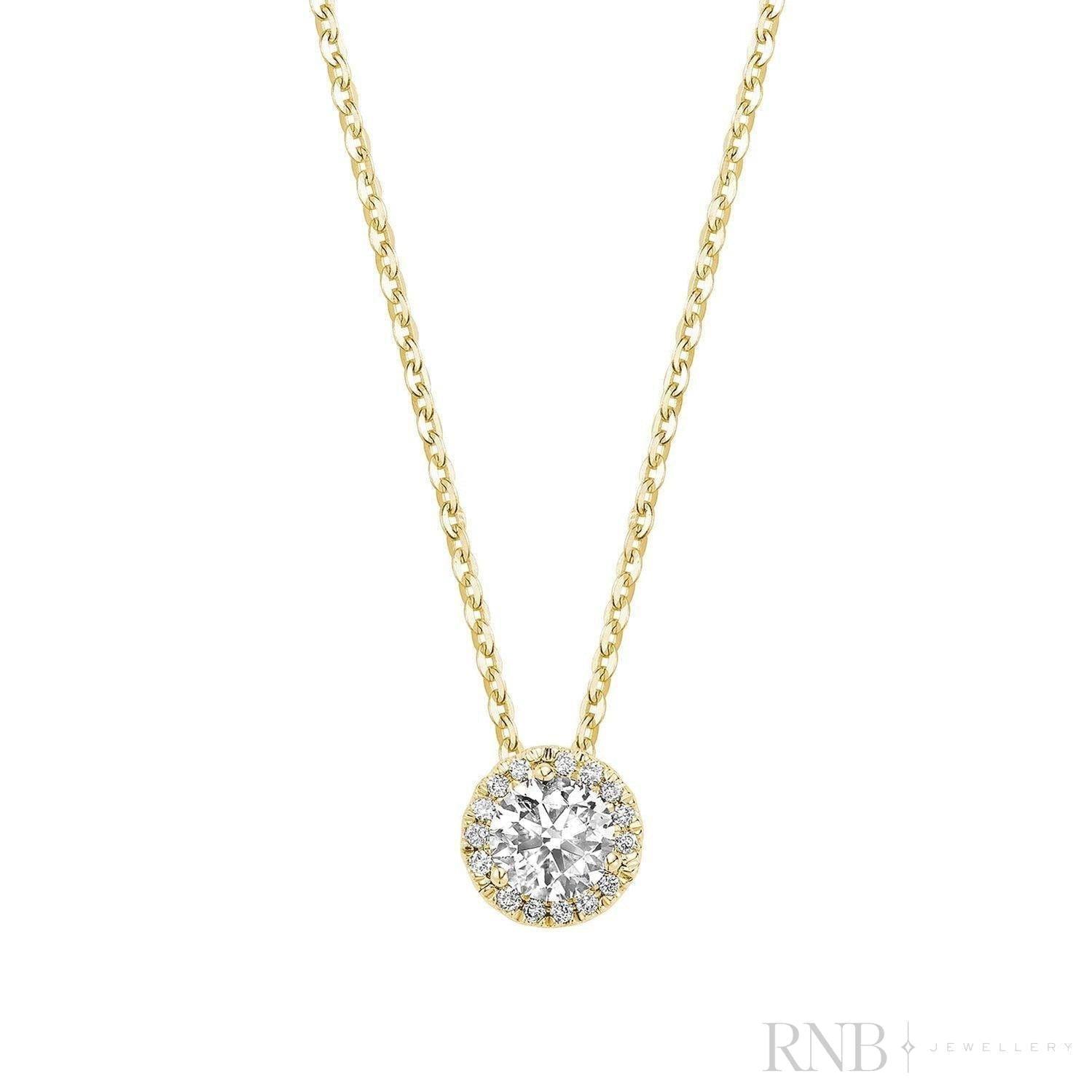 Halo Diamond Pendant