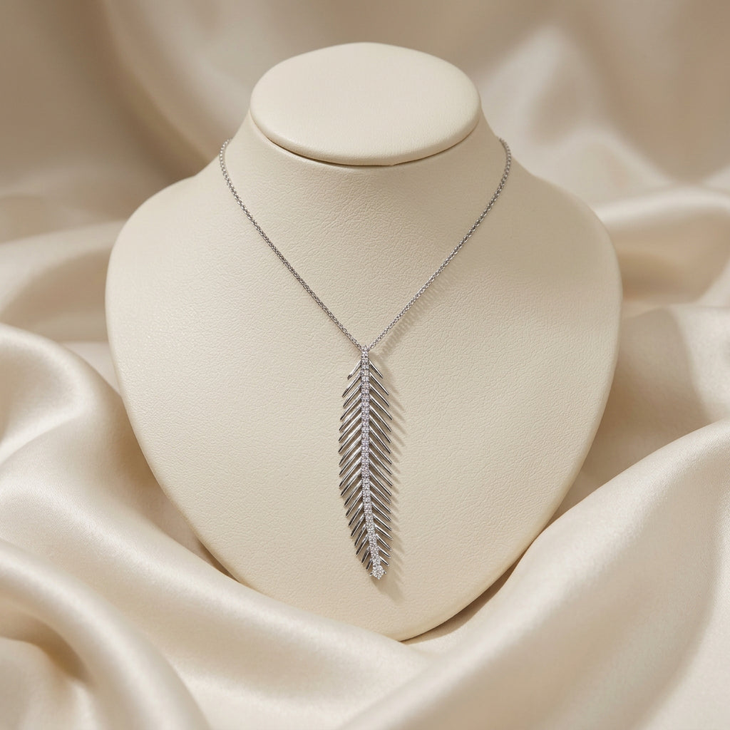 Leaf Diamond Pendant