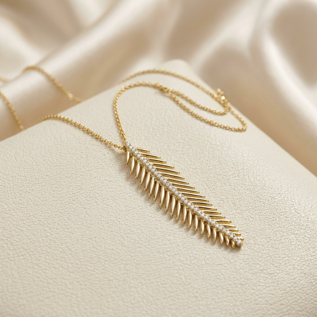 Leaf Diamond Pendant