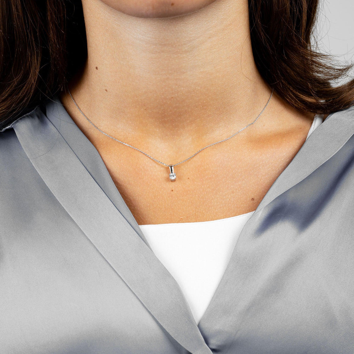 Solitaire Diamond Pendant