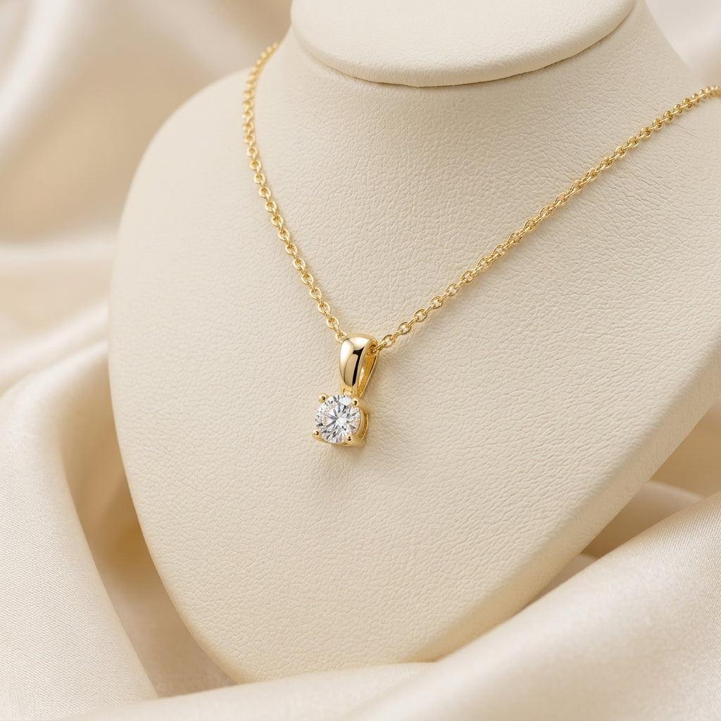 Solitaire Diamond Pendant