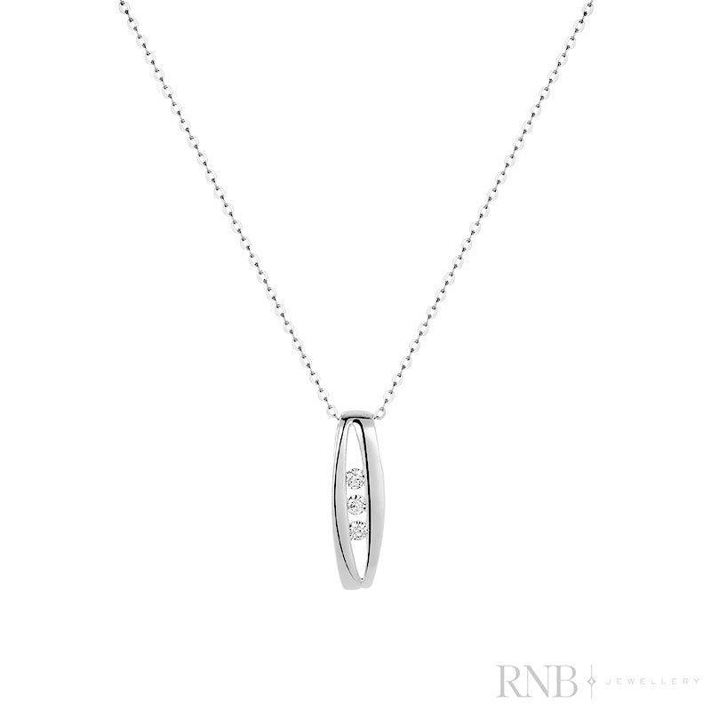 Trinity Diamond Tension Pendant