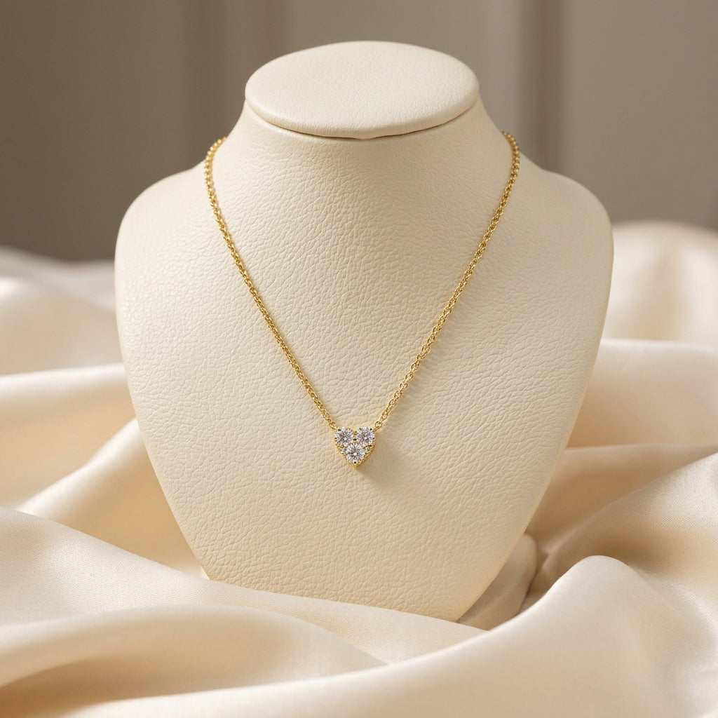 Pave Heart Diamond Pendant