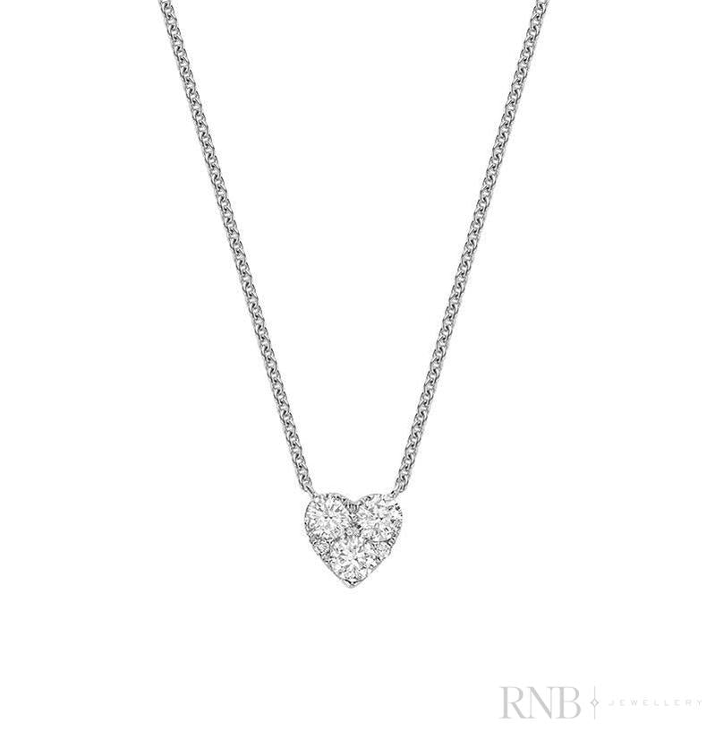 Pave Heart Diamond Pendant