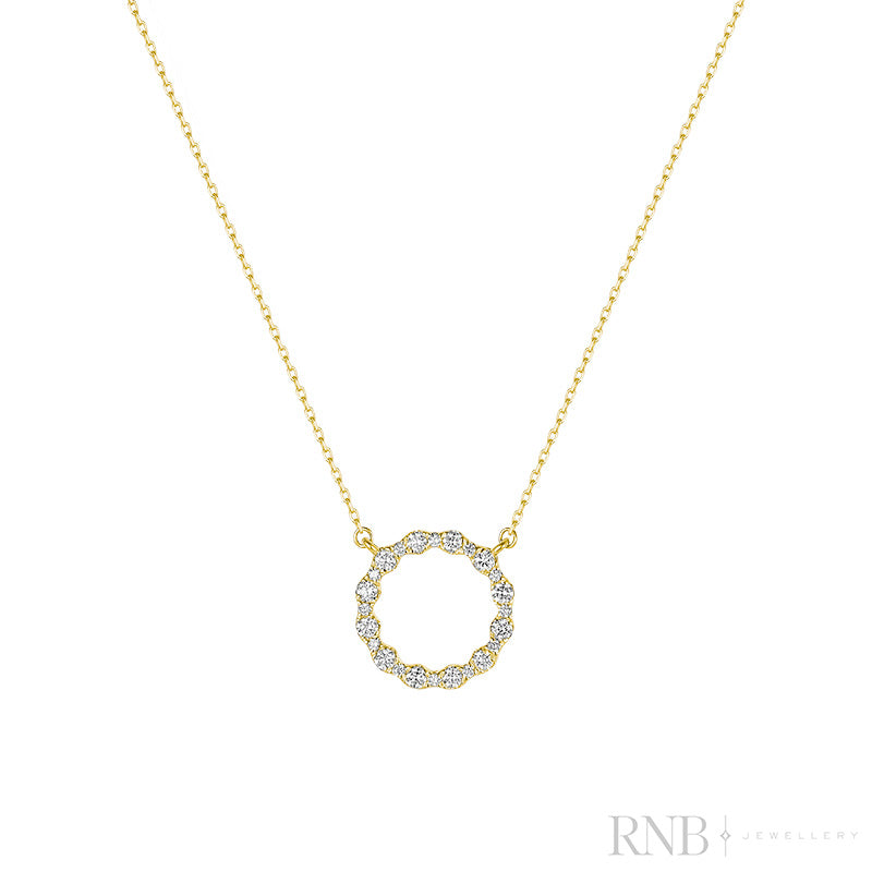 Elegant Circle Of Life Diamond Pendant