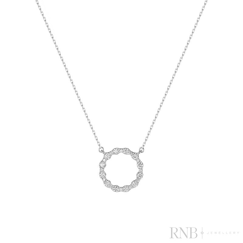 Elegant Circle Of Life Diamond Pendant