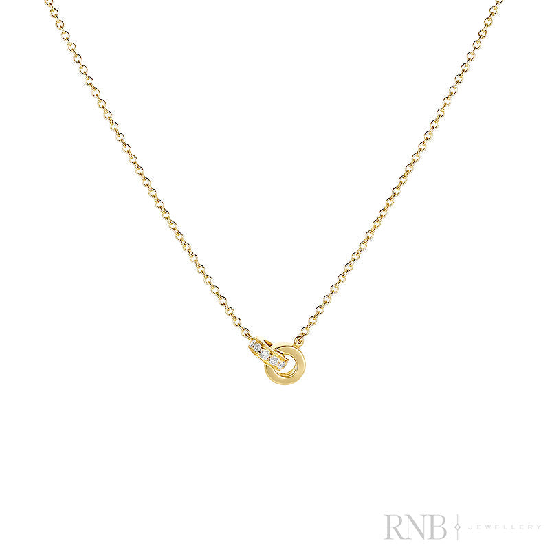 Love Knots Interlocking Diamond Necklace