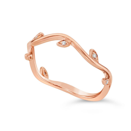 Vine Diamond Stacking Ring