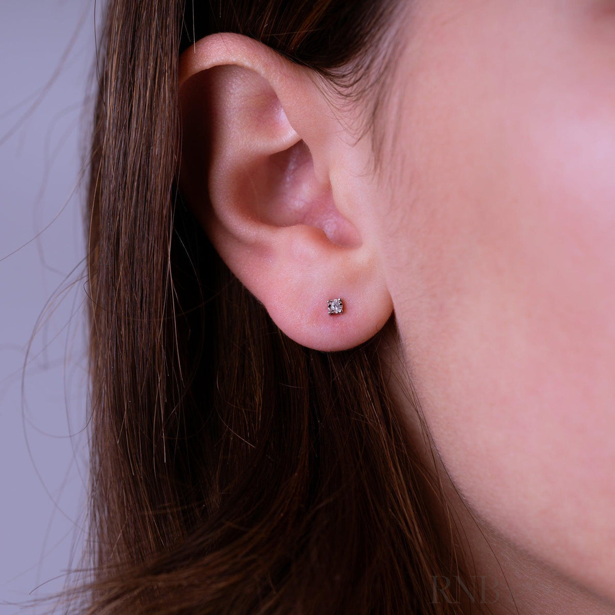 Illusion Diamond Stud Earrings