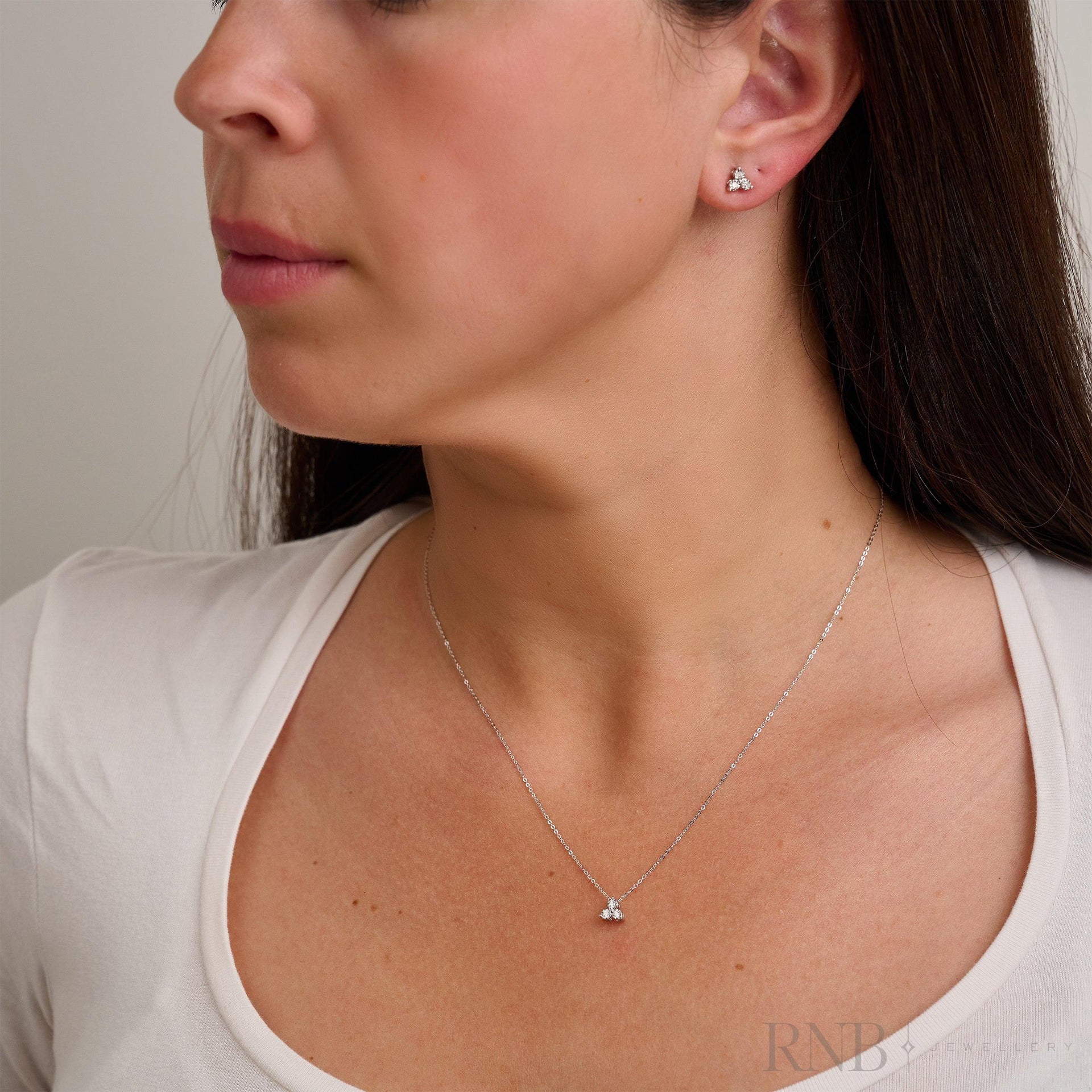 Trinity Illusion Diamond Pendant