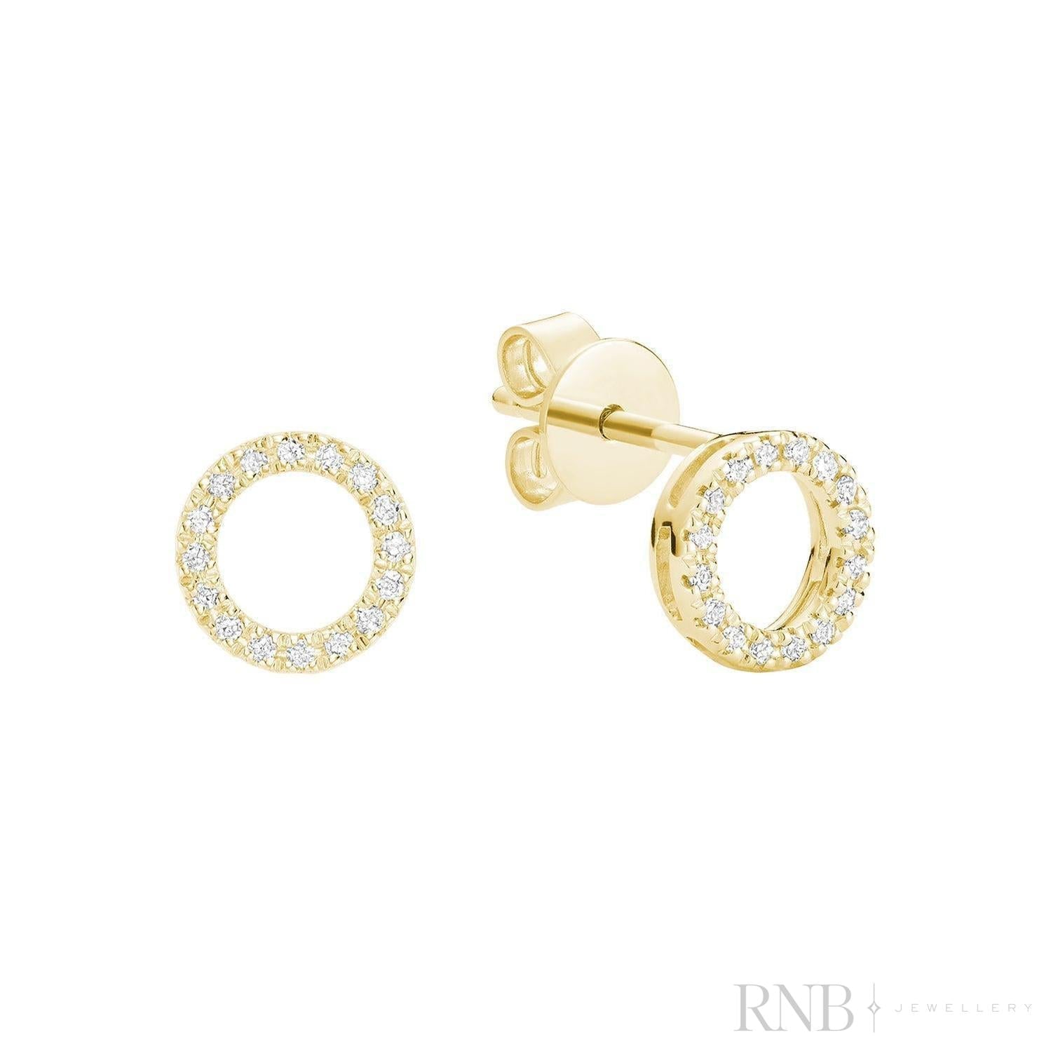 Circle of Life Diamond Stud Earrings
