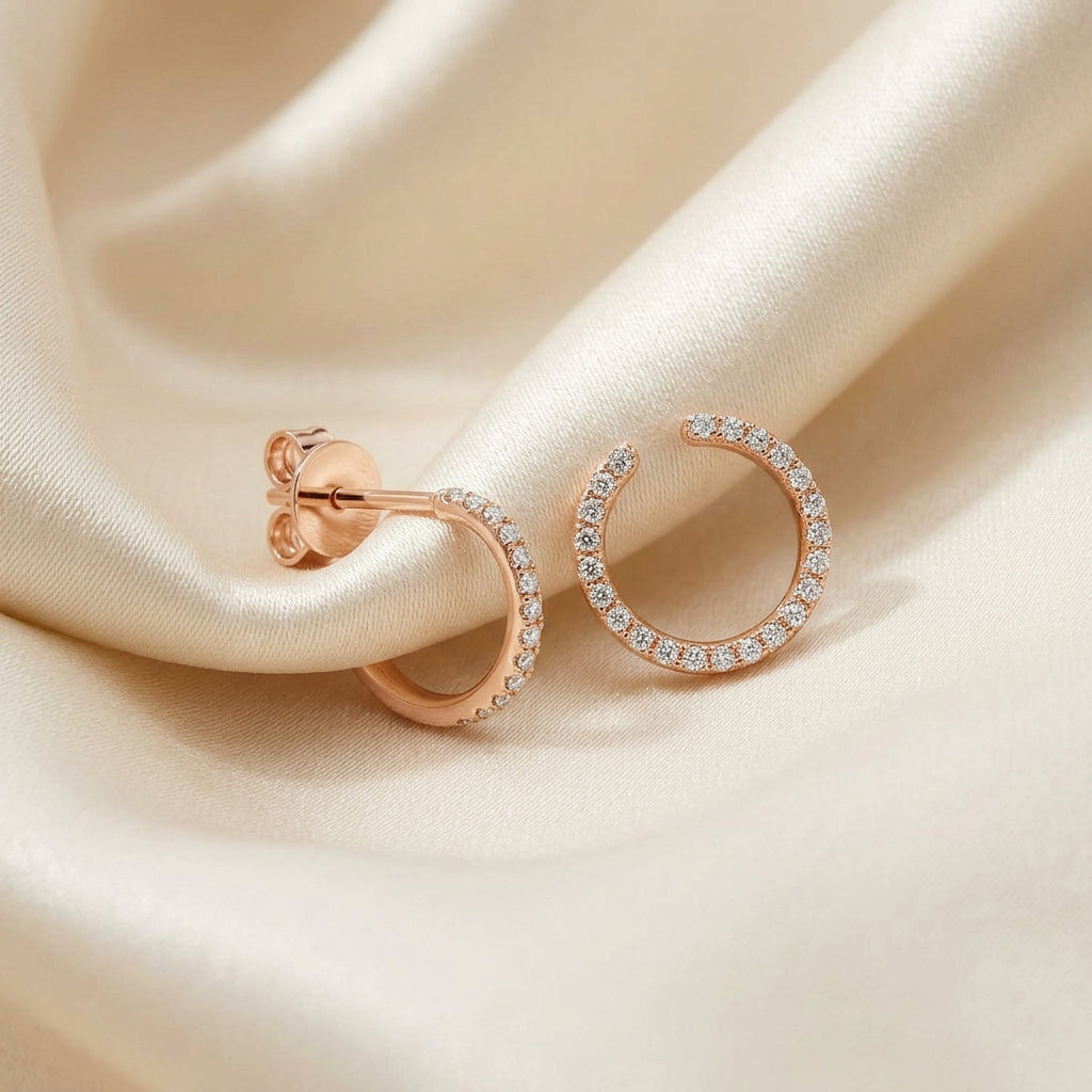 Swirl Diamond Earrings
