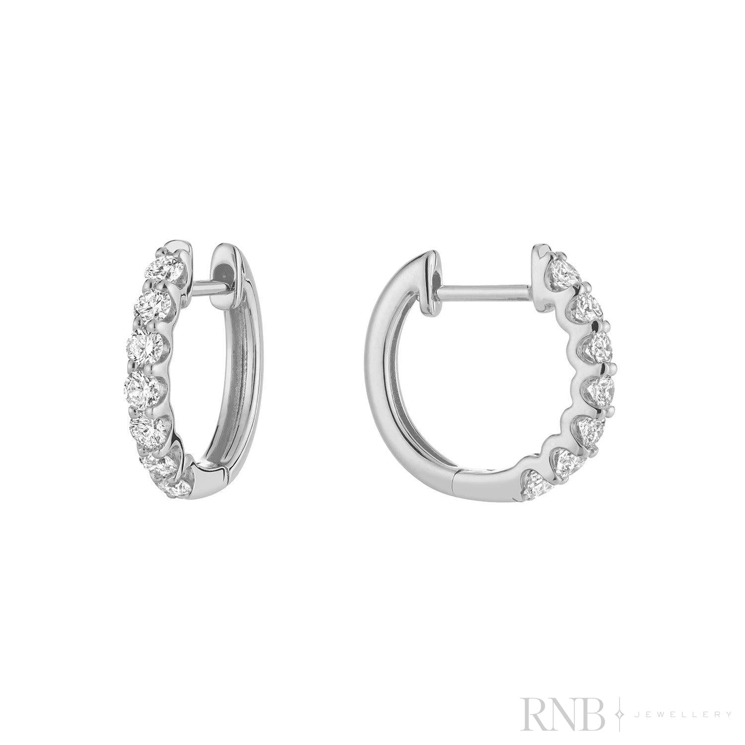 Diamond Huggie Earrings
