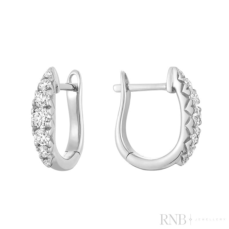 Small Graduated Diamond Oval Loops