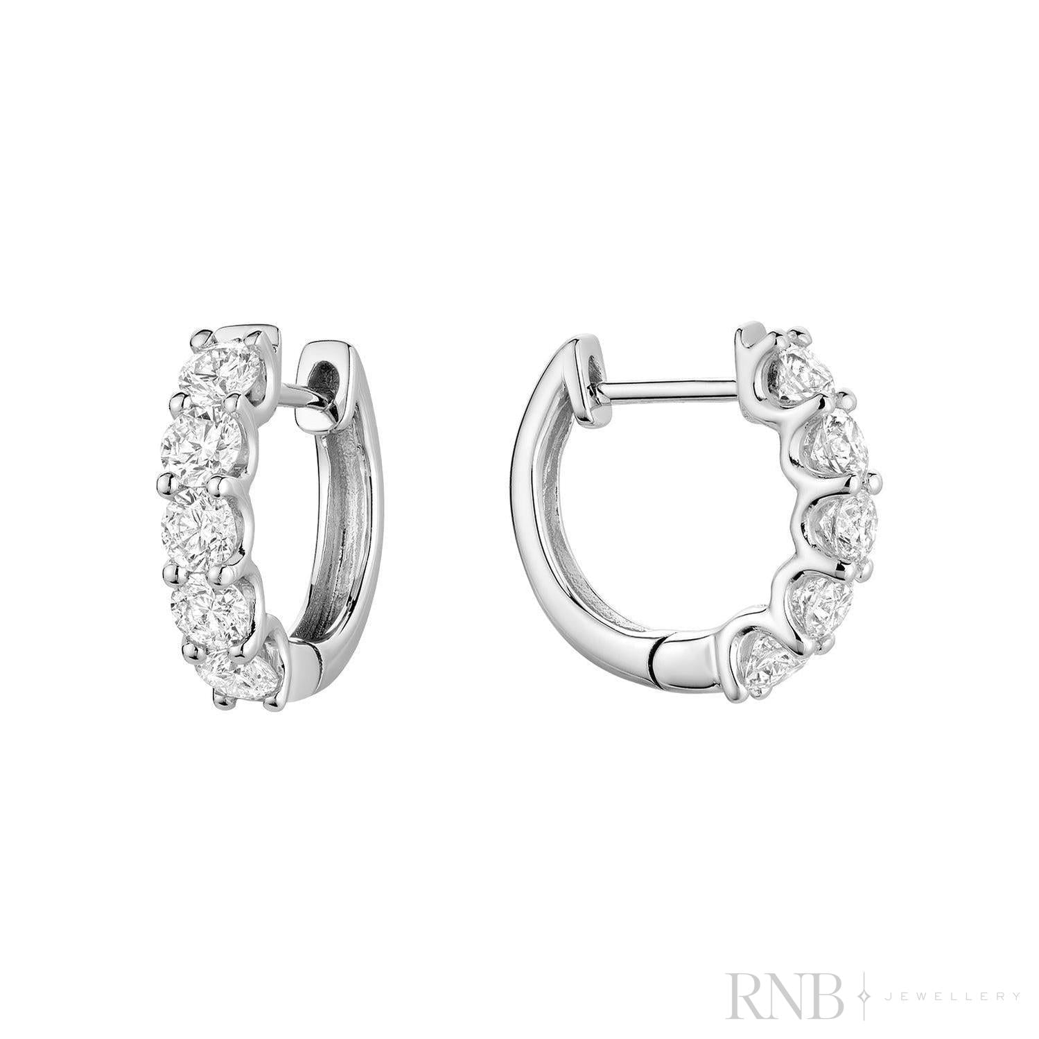 Diamond Huggie Earrings