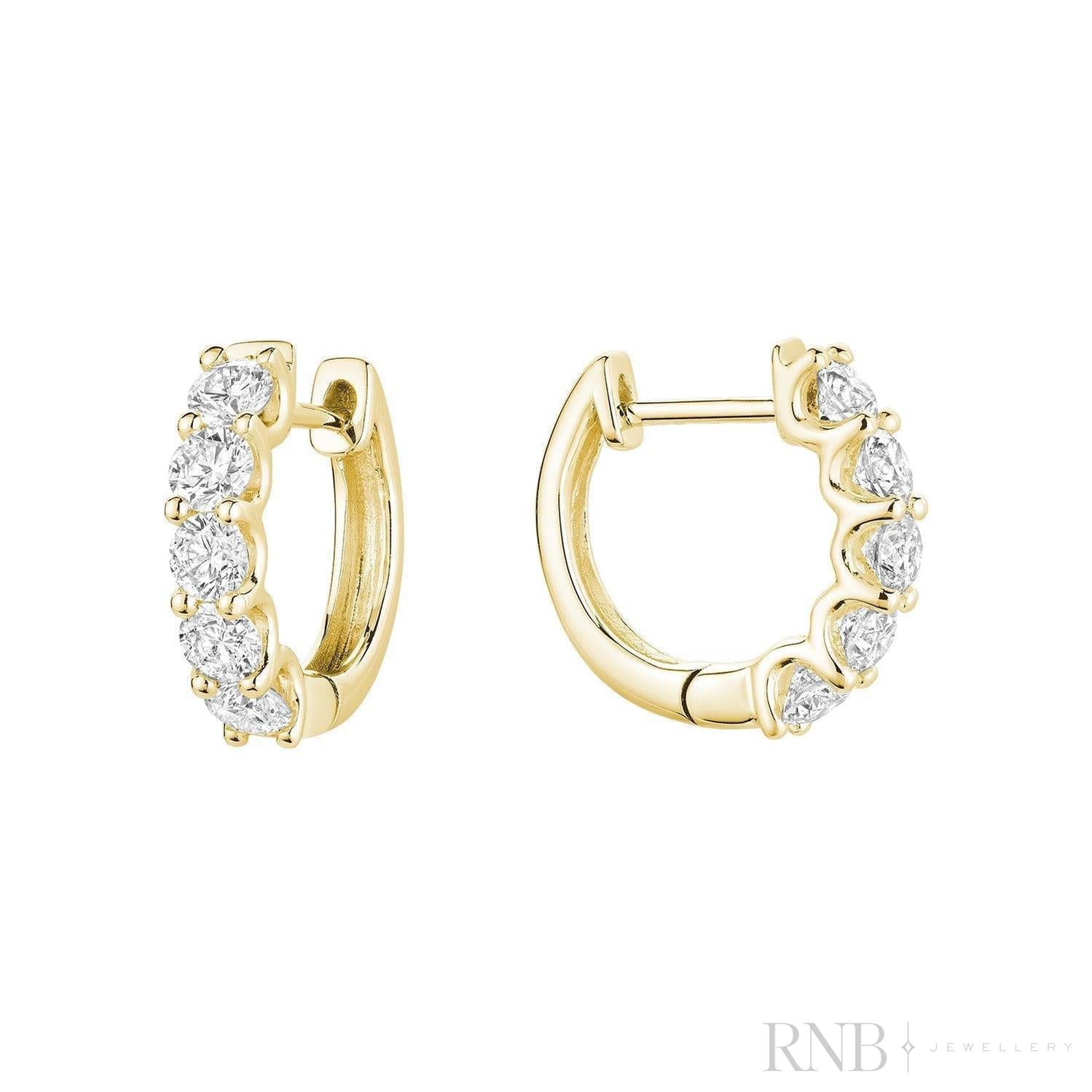 Diamond Huggie Earrings