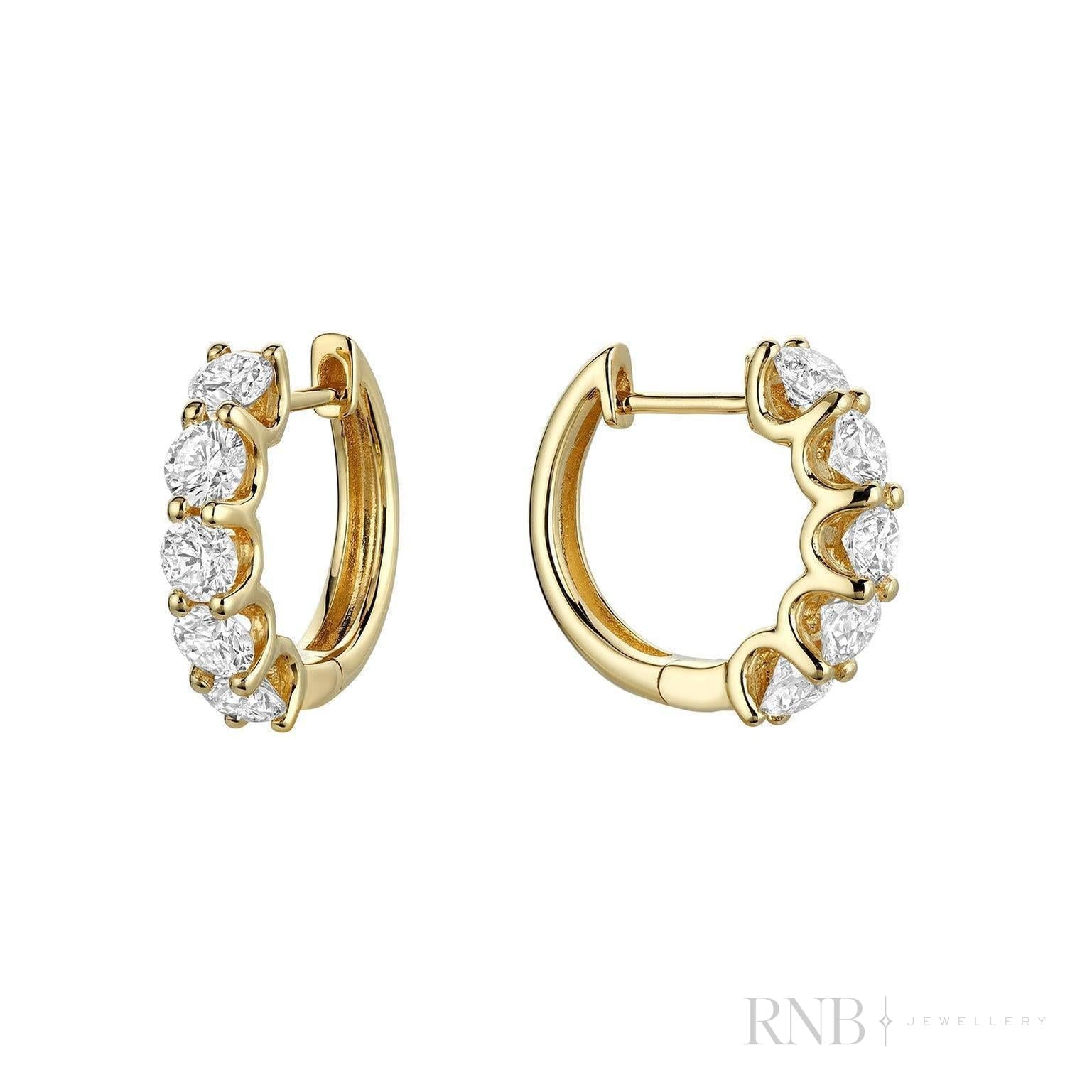 Diamond Huggie Earrings
