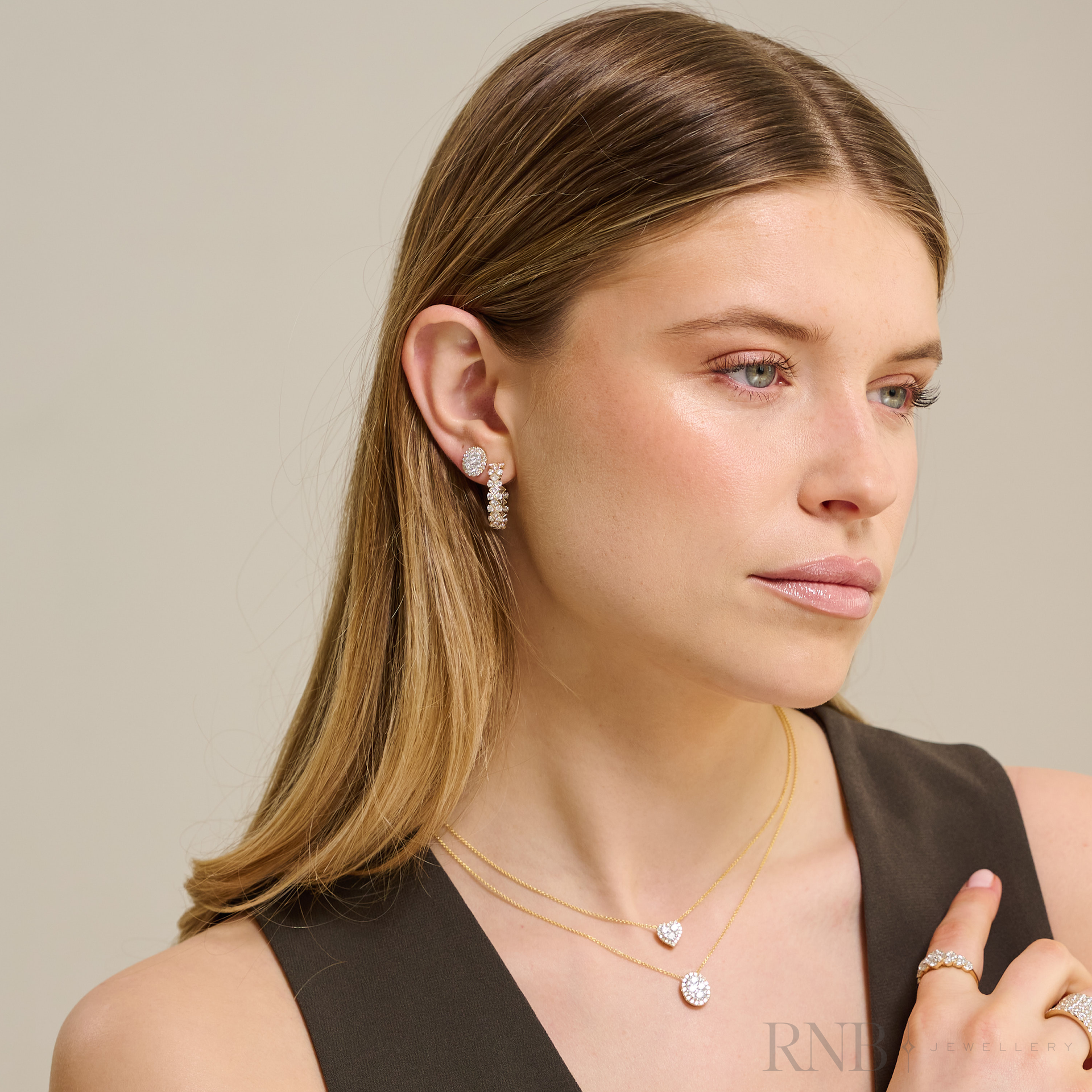 Fancy Lozenge Diamond Loop Earrings