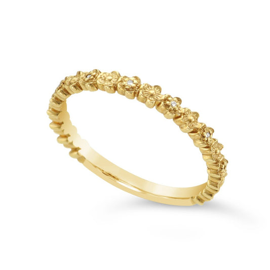 Daisy Diamond Stacking Ring