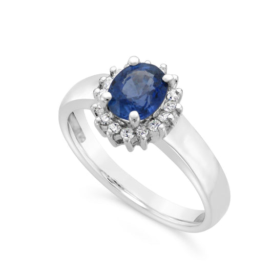 Sapphire & Diamond Ring