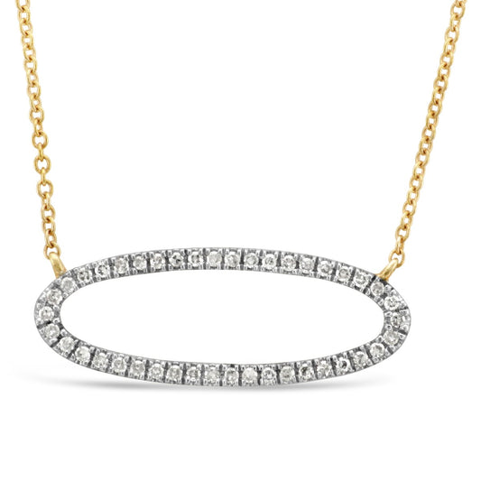 Oval Diamond Pendant