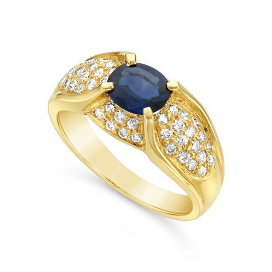 Sapphire & Diamond Ring