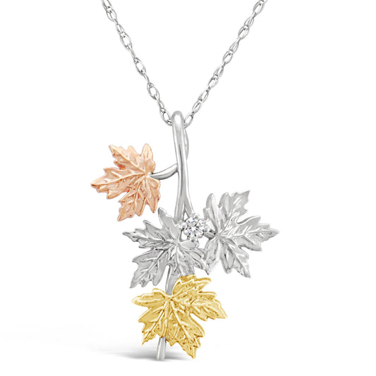 Maple Leaf Diamond Pendant