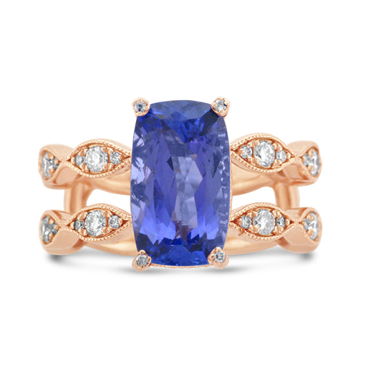 Tanzanite & Diamond Cocktail Ring