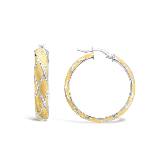 Lattice Gold Hoops