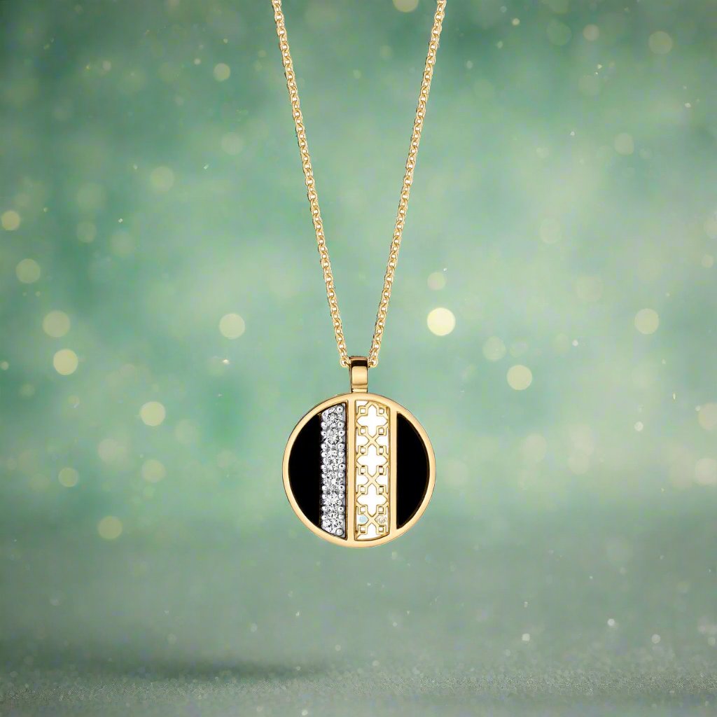 Diamond & Onyx Pendant