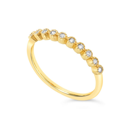 Bezel Diamond Stacking Ring