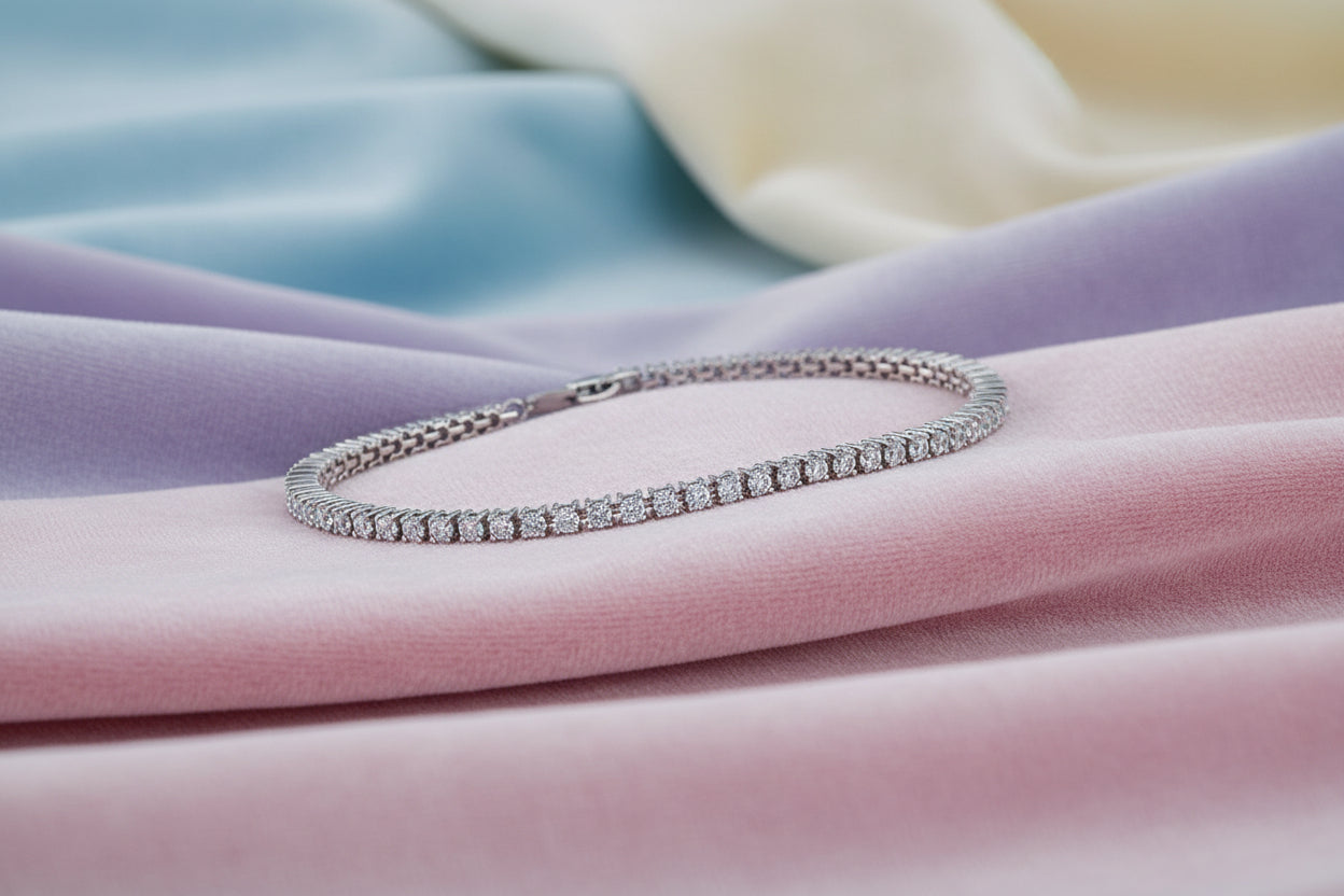 10K WG 2.00ctw VVS-VS, D-F Lab Grown Diamond Tennis Bracelet
