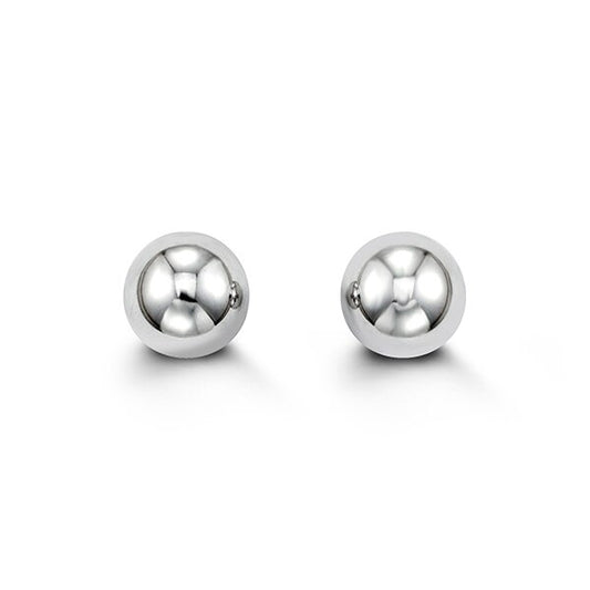 White Gold Ball Studs