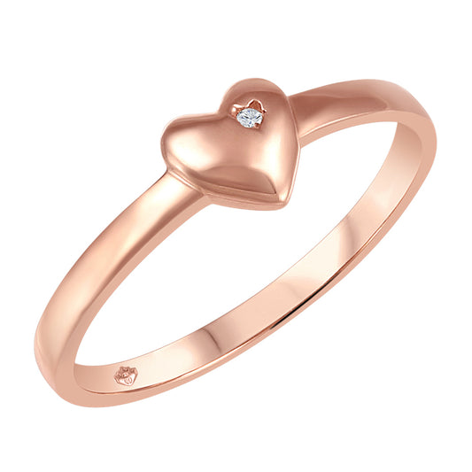 My Baby Rocks - Diamond Heart Ring