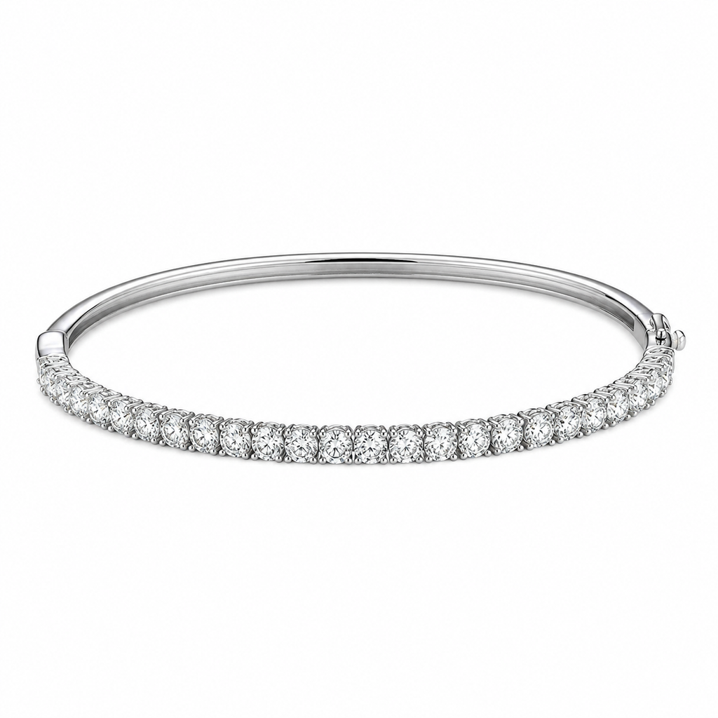 Semi Eternity Bangle Diamond Bracelet