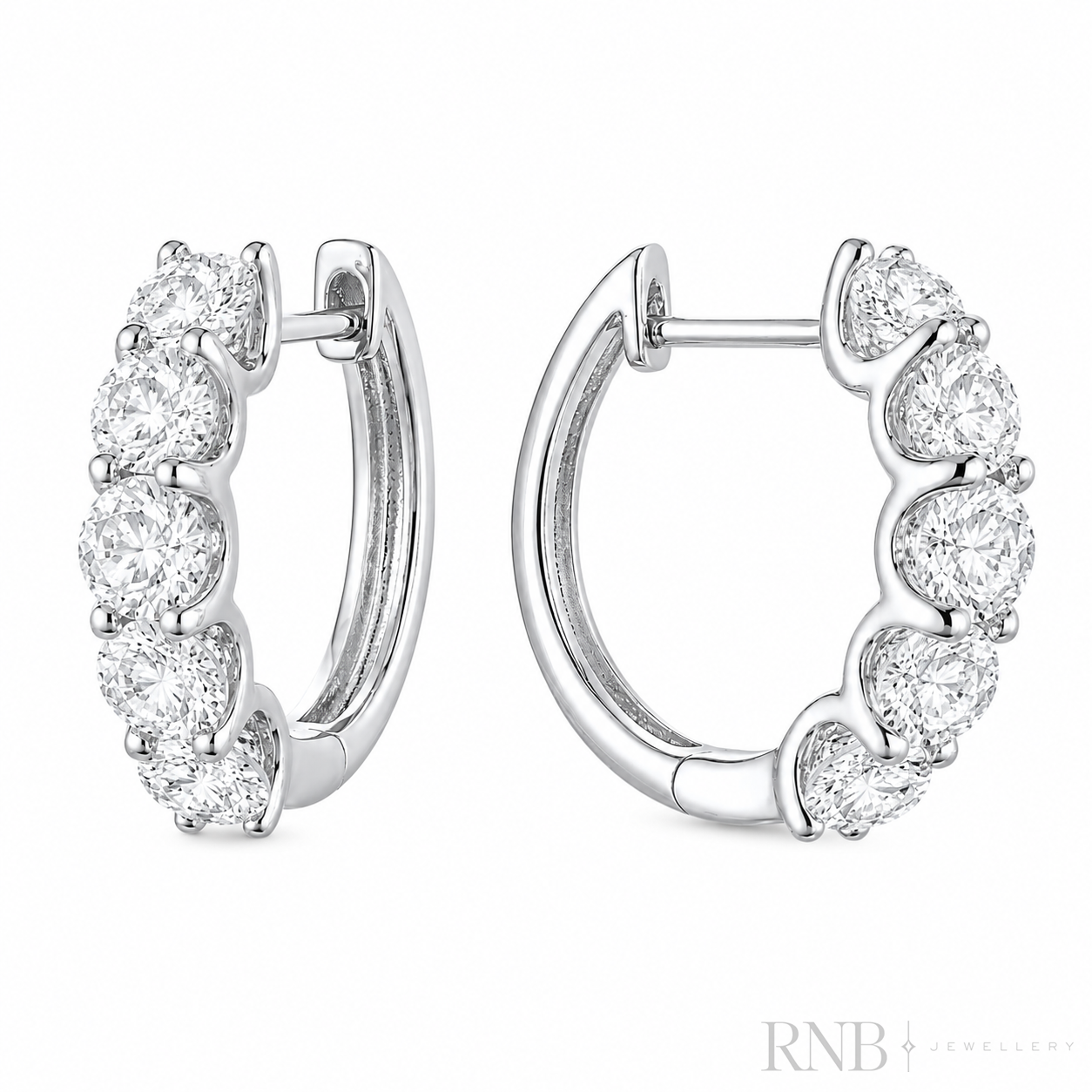 Diamond Huggie Earrings