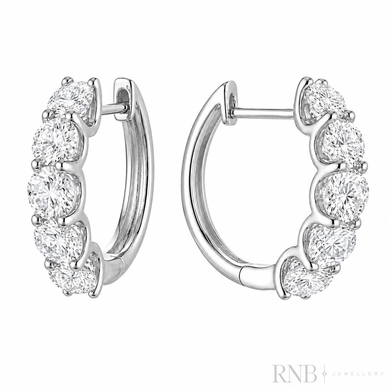 Diamond Huggie Earrings