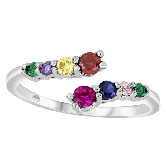 FamGlam Bypass Birthstone Ring