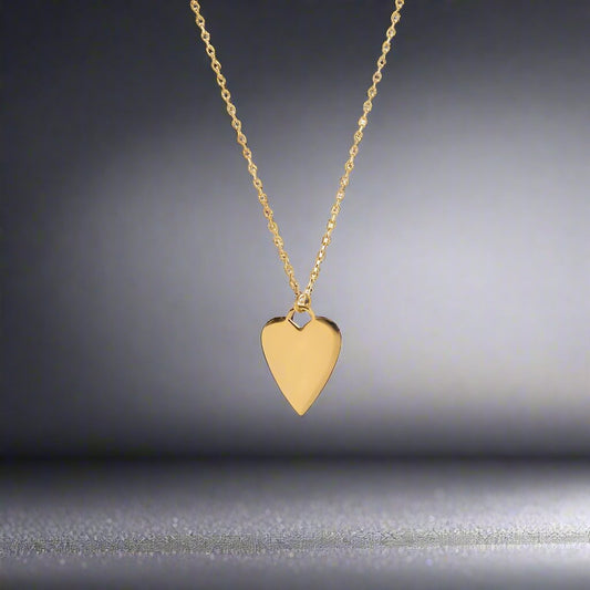 Elongated Heart Necklace